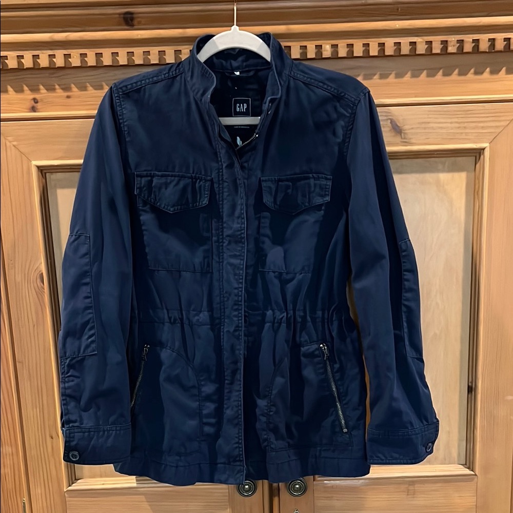 GAP Women's Navy Utility Jacket Size small